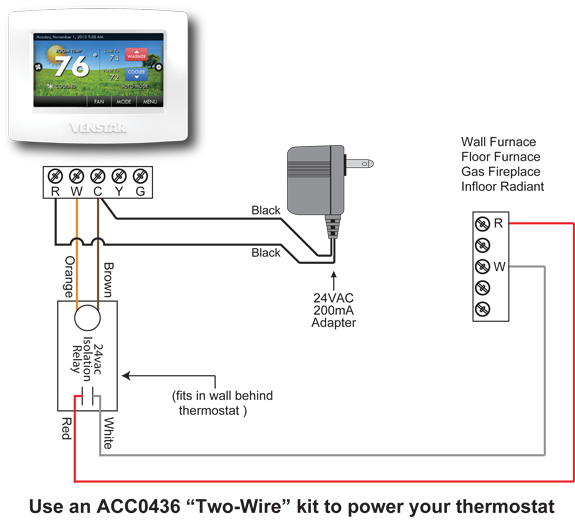 Wiring A Thermostat To A Furnace / Furnace Thermostat Wiring and